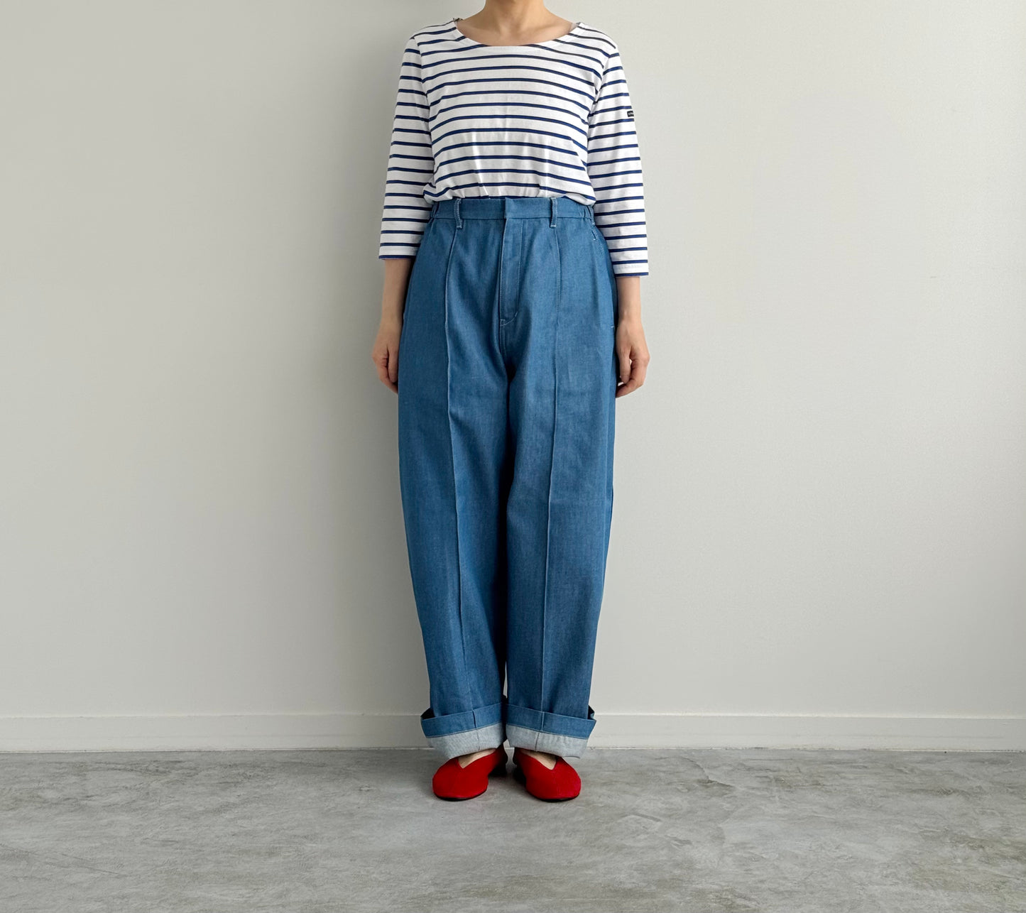 CURVE PANTS　カーブパンツ　TENNE HANDCRAFTED MODERN　通販　取扱店　着画
