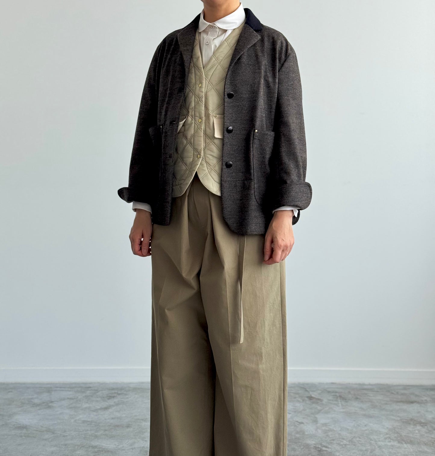 ITALYキルトのジレ