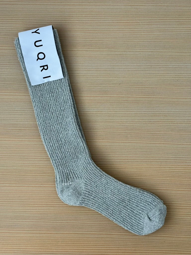 CRISPY　クリスピー　靴下　YUQRI 　ユクリ　light gray