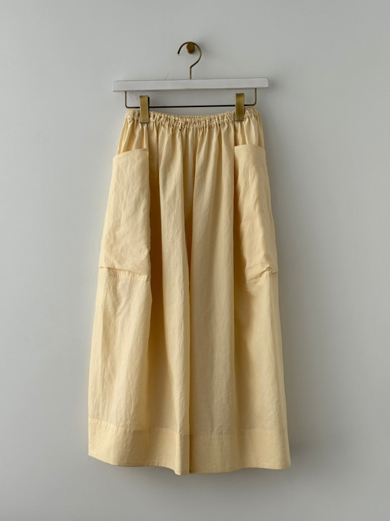 BIG POCKET CULOTTES (CREAM YELLOW)