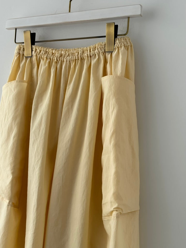 BIG POCKET CULOTTES (CREAM YELLOW)