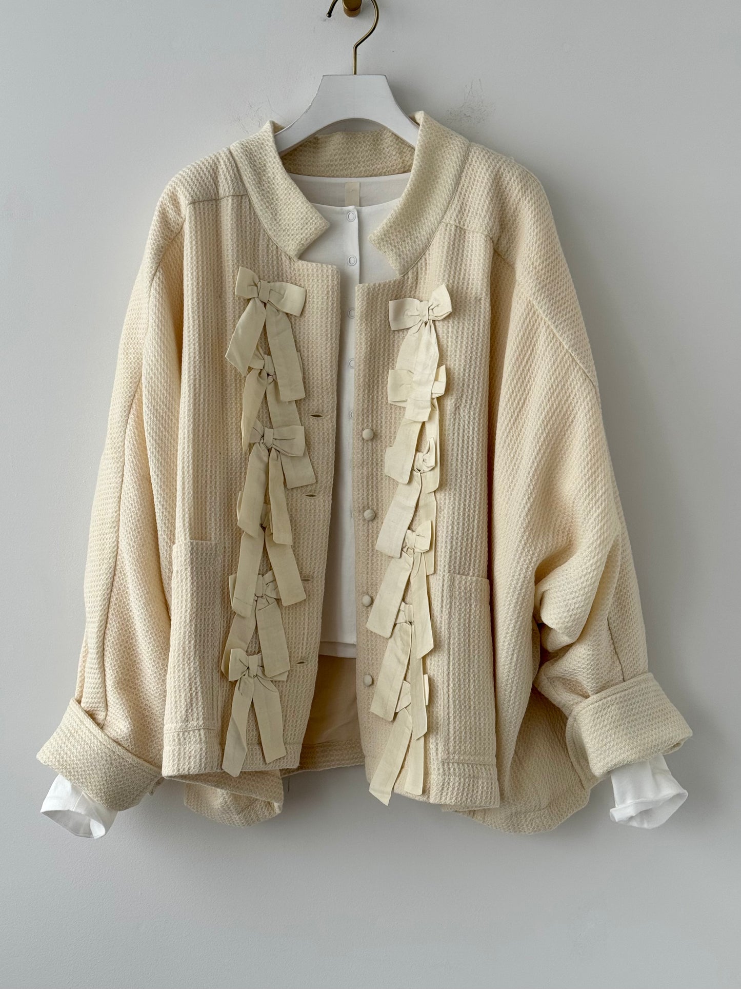 RIBBON RAGLAN JACKET