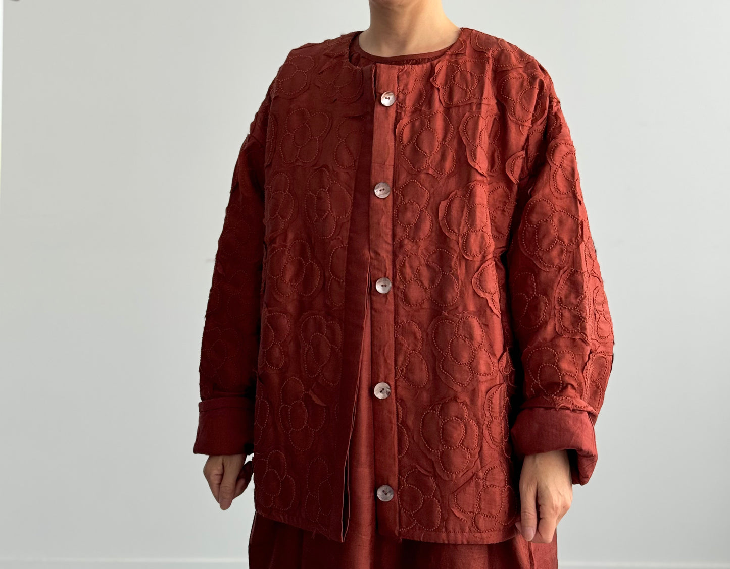 FLOWER QUILTING BLOUSON