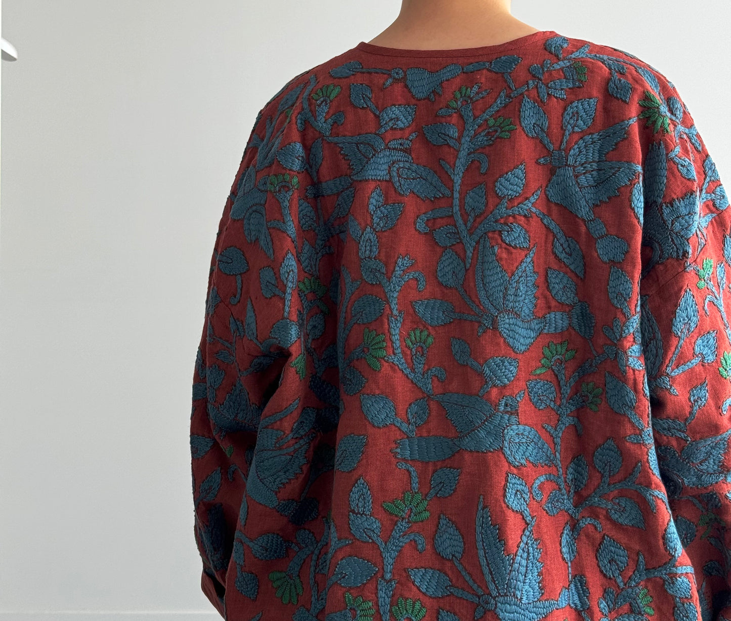 BIRDS EMBROIDERY BLOUSON