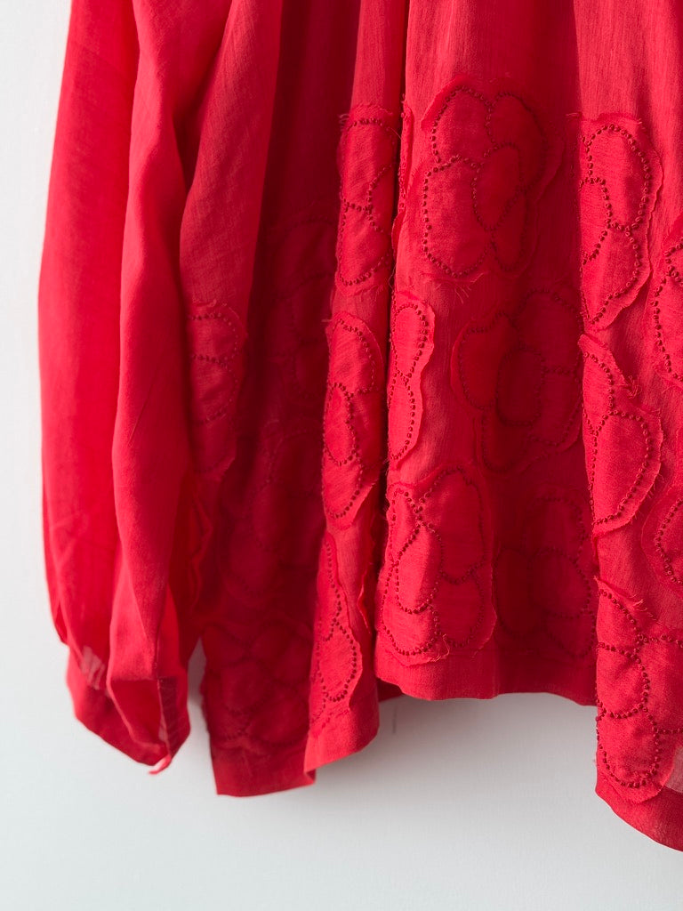 FLOWER RIBBON BLOUSE