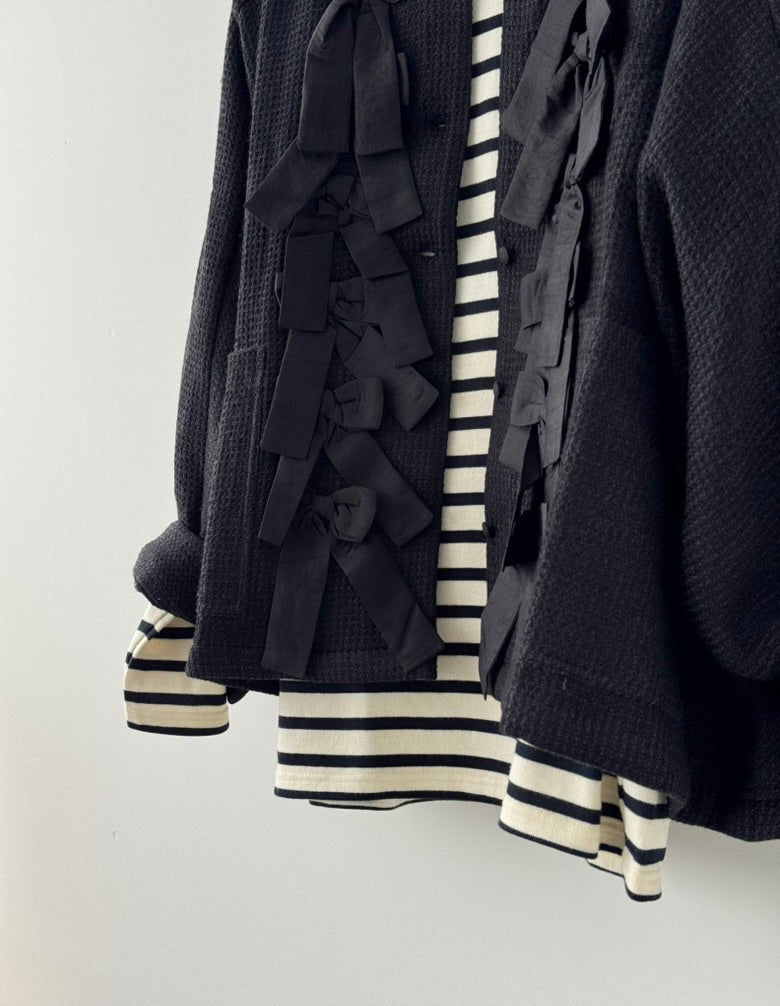 RIBBON RAGLAN JACKET