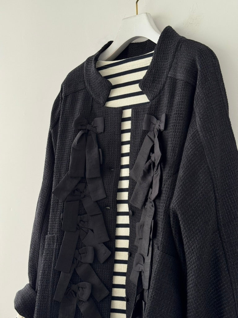 RIBBON RAGLAN JACKET