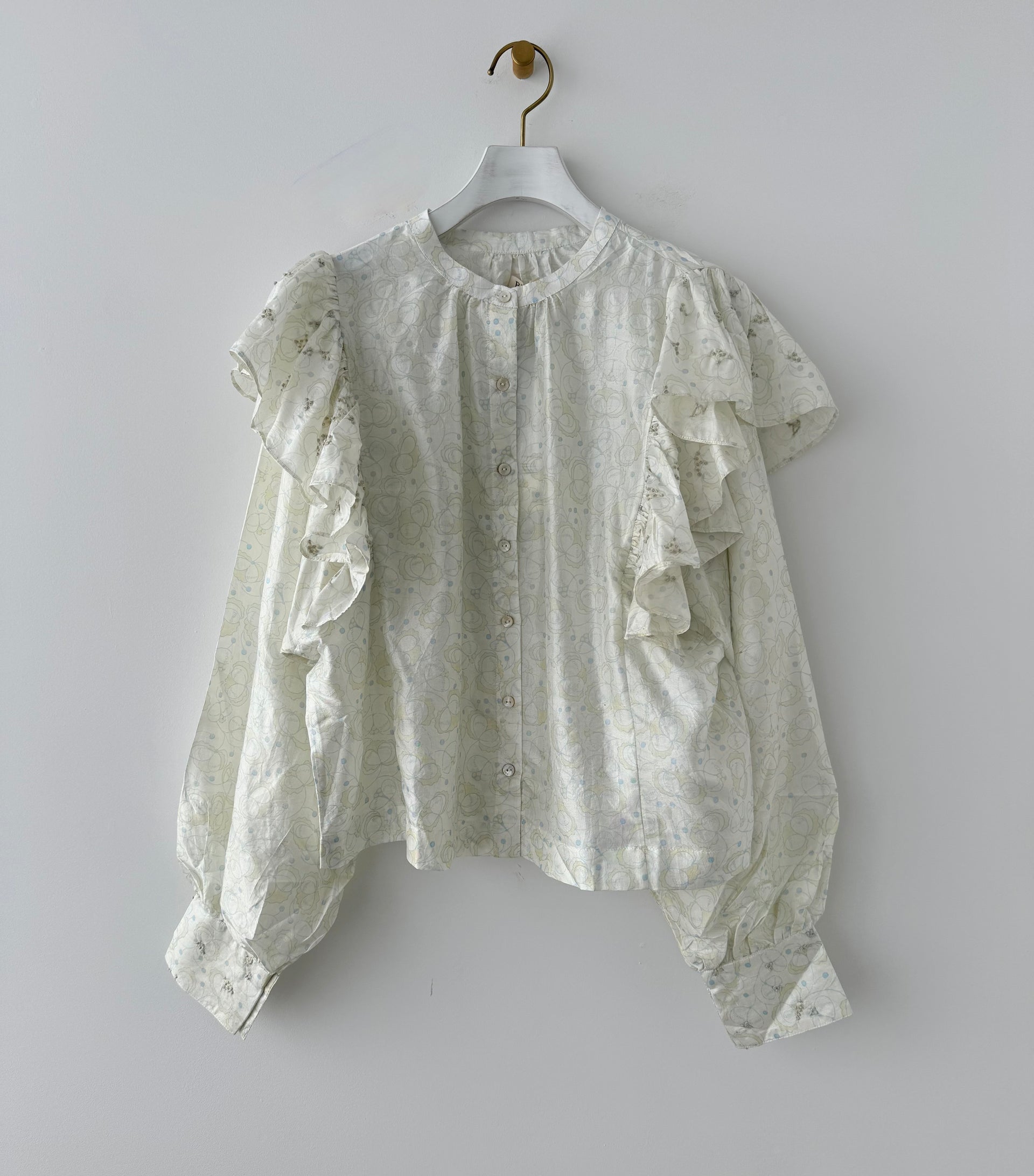 Ruffle Short Blouse BUNON ブノン ブラウス 通販 取扱店 – UKÉ_midori