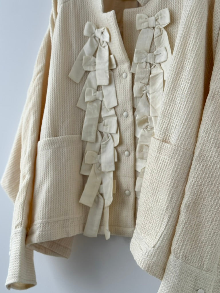 RIBBON RAGLAN JACKET