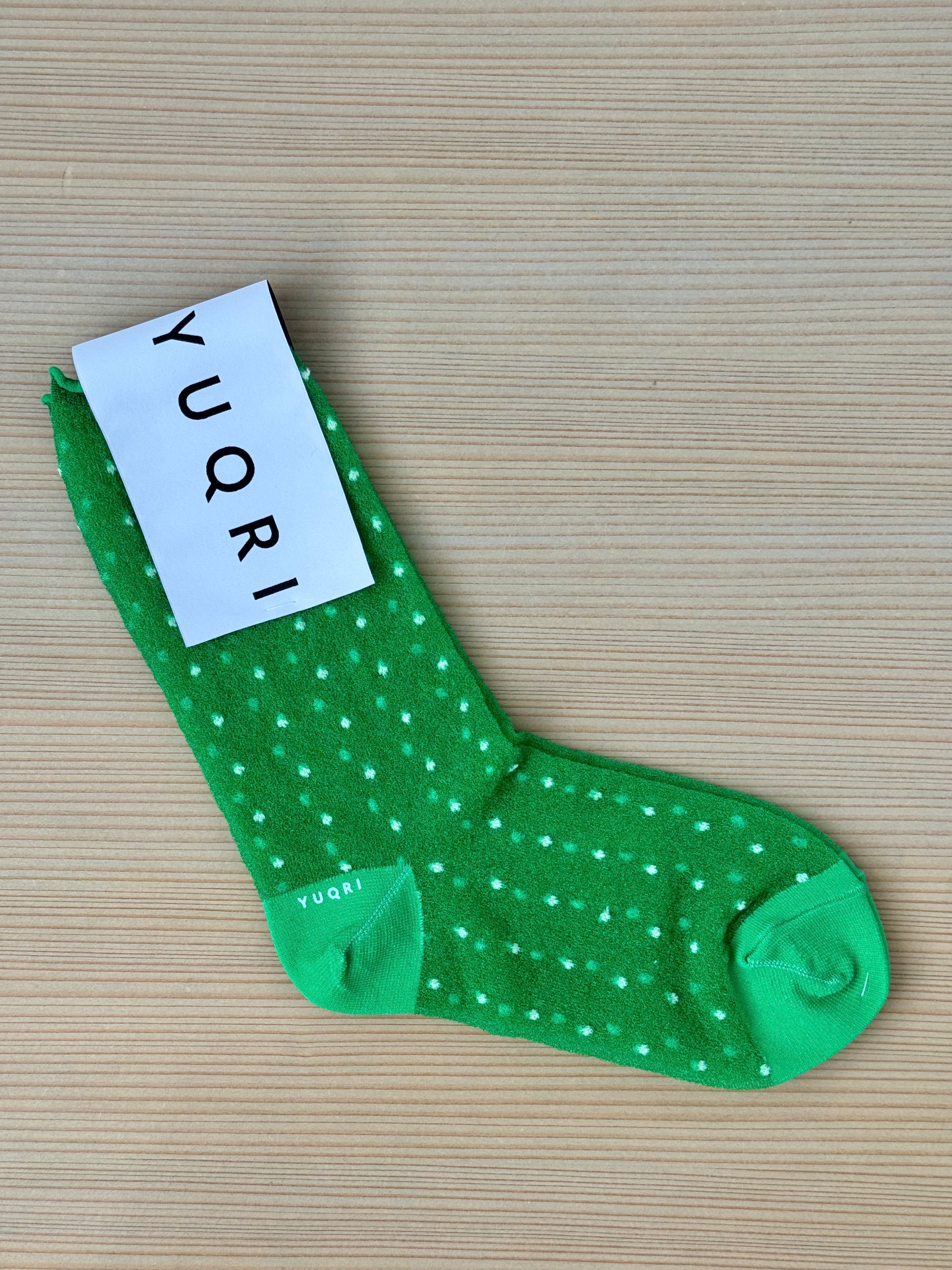 DOT VEIL　ドットヴェール　YUQRI　ユクリ　靴下　ソックス green