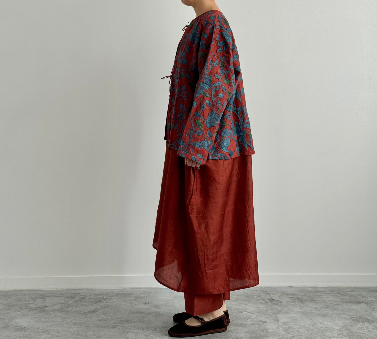 FLOWER QUILTING BLOUSON　BUNON　ブノン　ブルゾン　通販　広島　着画　全身　横