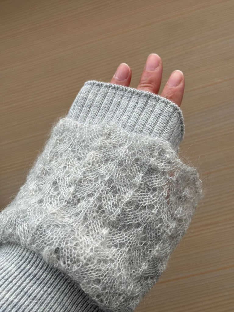 MOHAIR フリルリストウォーマー