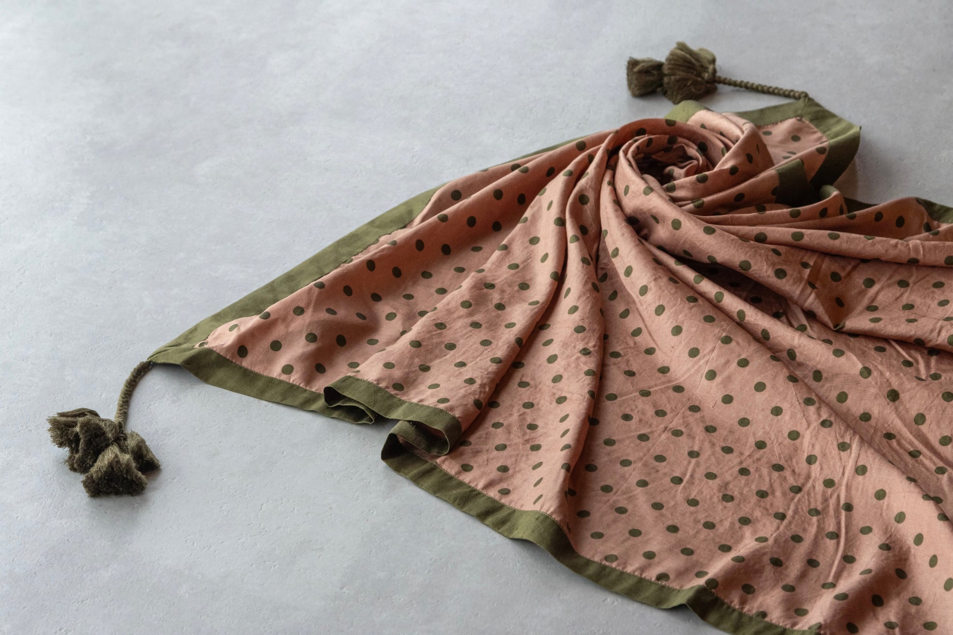 Khadi Scarf (Polka dots)　BUNON ブノン　スカーフ　通販　取扱店