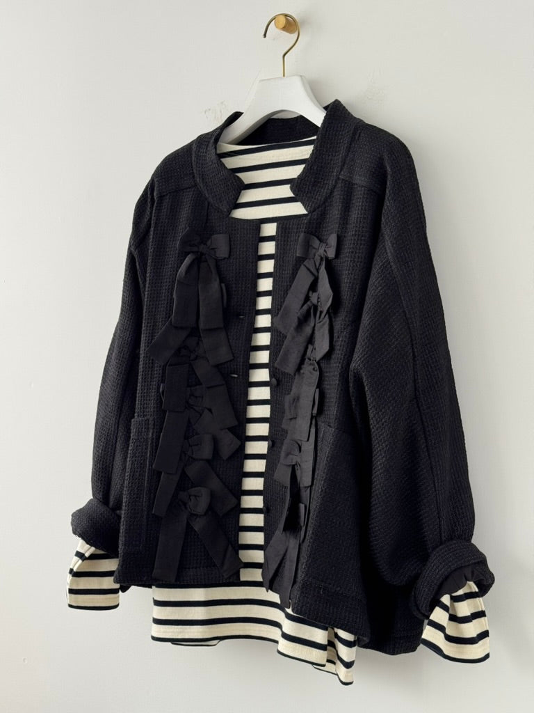 RIBBON RAGLAN JACKET