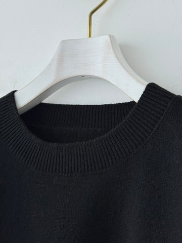 RIGID CASHMERE SWEATER P/O ( BLACK )