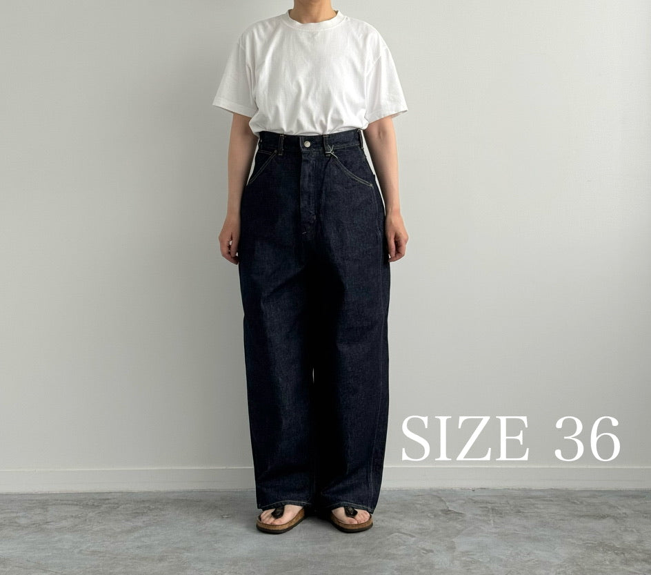 BAGGY DENIM (VINTAGE WASH) MORIKA 通販　取扱店 着画 36