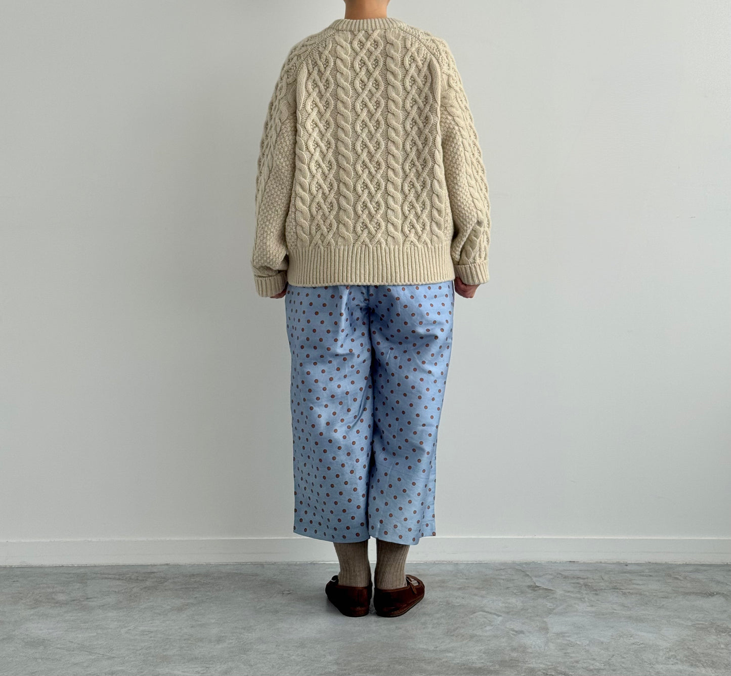 TUCK PANTS ( POLKA DOTS)　BUNON ドット柄パンツ　通販　取扱店