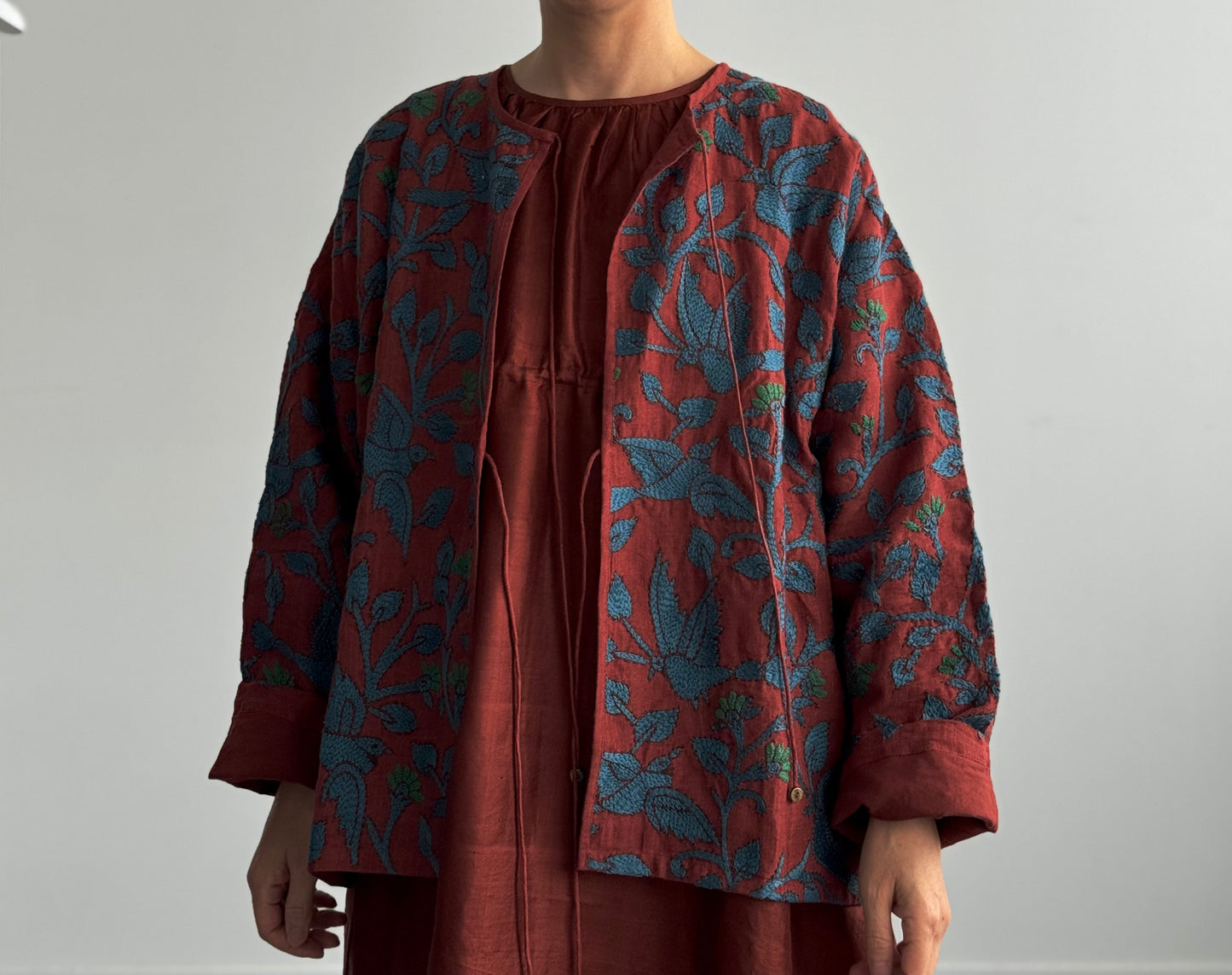 FLOWER QUILTING BLOUSON　BUNON　ブノン　ブルゾン　通販　広島 着画　アップ