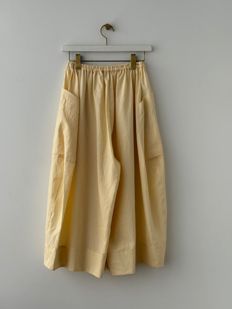 BIG POCKET CULOTTES (CREAM YELLOW)