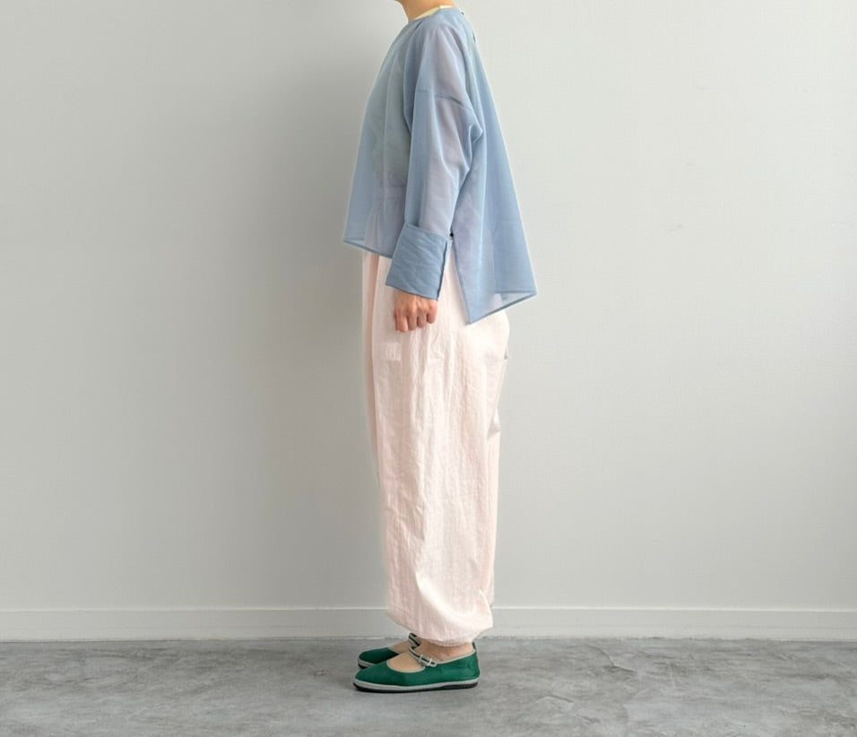 ATTACHEMENT PANTS (COTTON) アタッチメントパンツ TENNE HANDCRAFTED MODERN　通販　着画　pink 横