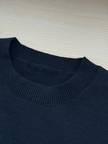 RIGID CASHMERE SWEATER P/O ( BLACK )