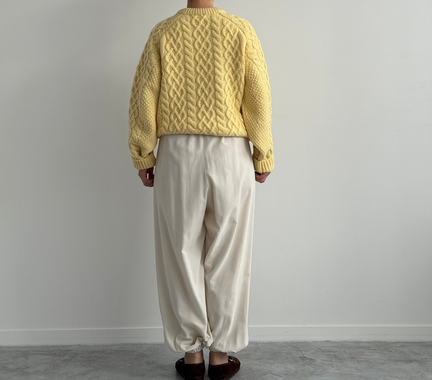 VOLUME SLEEVE ALAN KNIT PULLOVER (YELLOW) TENNE HANDCRAFTED MODERN ニット 通販　取扱店