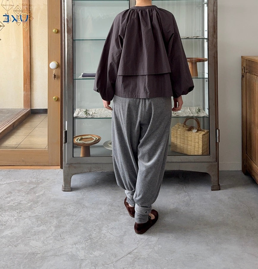 RIBBON PANTS (NAVY)　リボンパンツ　TENNE HANDCRAFTED MODERN　通販　取扱店