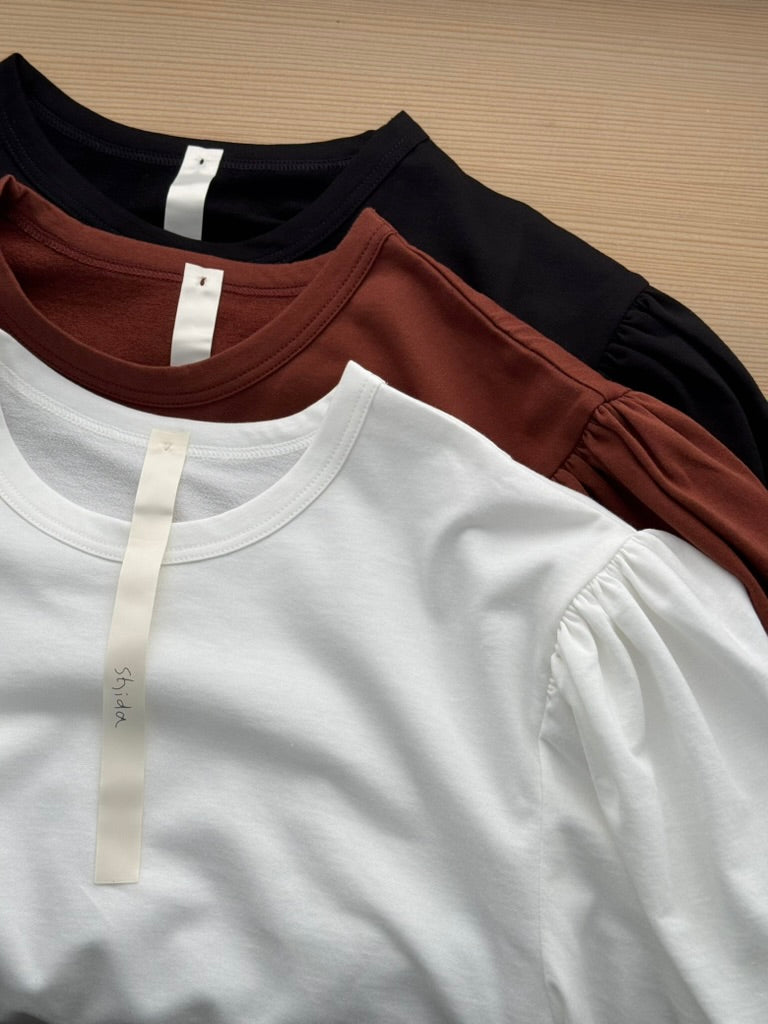 PUFF SLEEVE LONG T-SHIRT