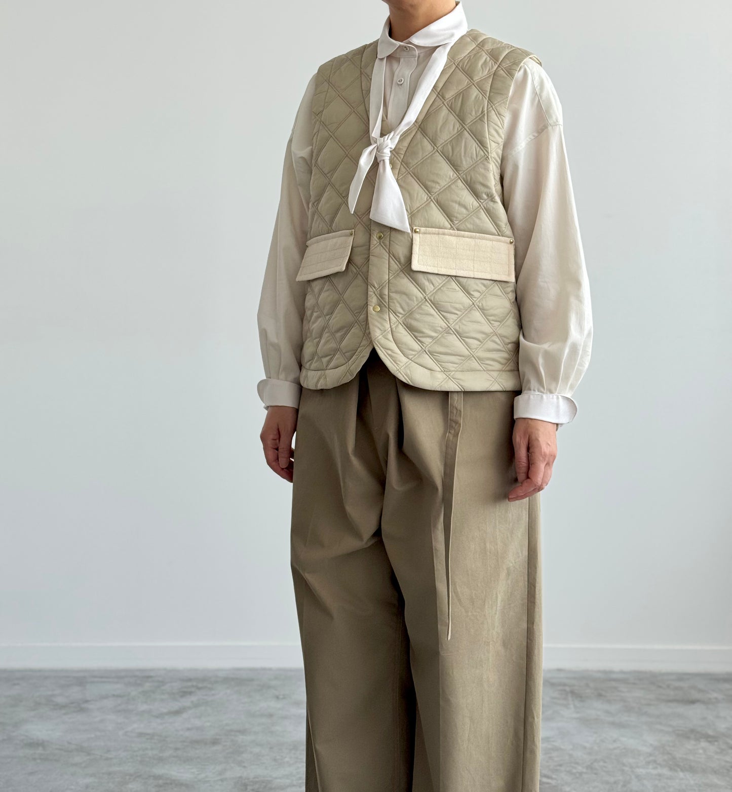 ITALYキルトのジレ