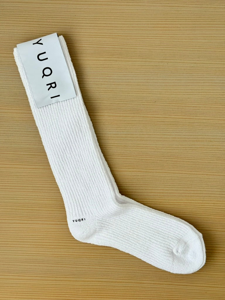 CRISPY　クリスピー　靴下　YUQRI 　ユクリ　　white
