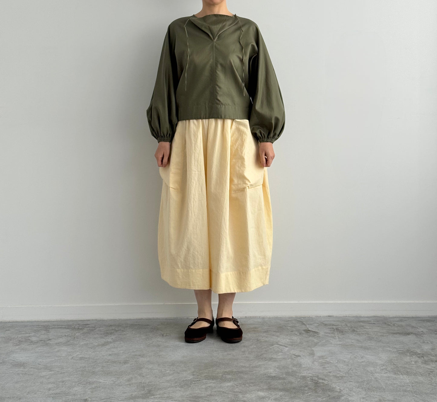 BIG POCKET CULOTTES (CREAM YELLOW)