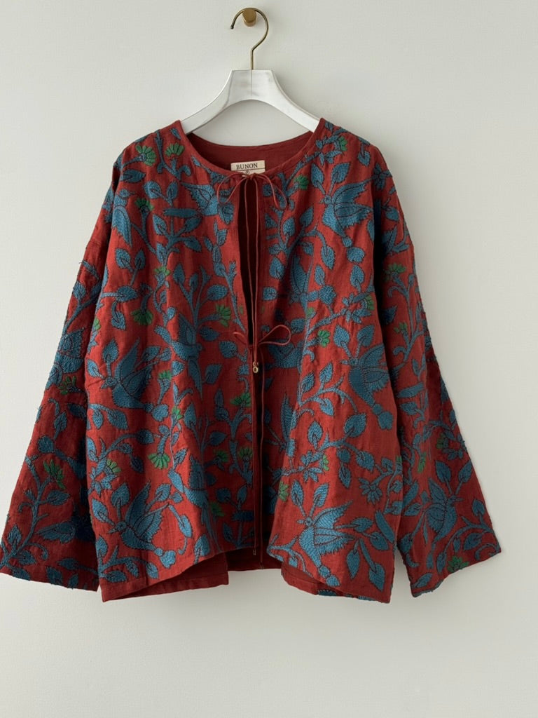 BIRDS EMBROIDERY BLOUSON