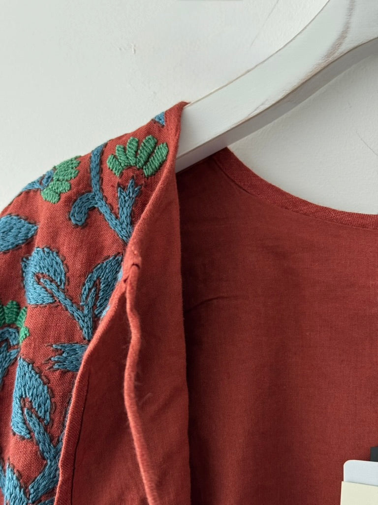 BIRDS EMBROIDERY BLOUSON
