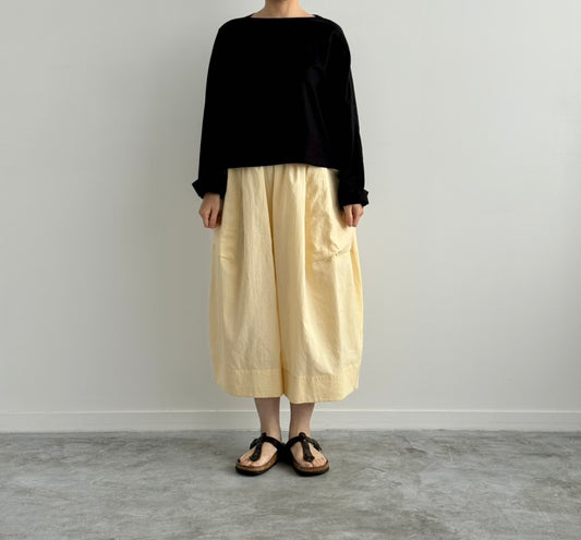 BIG POCKET CULOTTES (CREAM YELLOW)