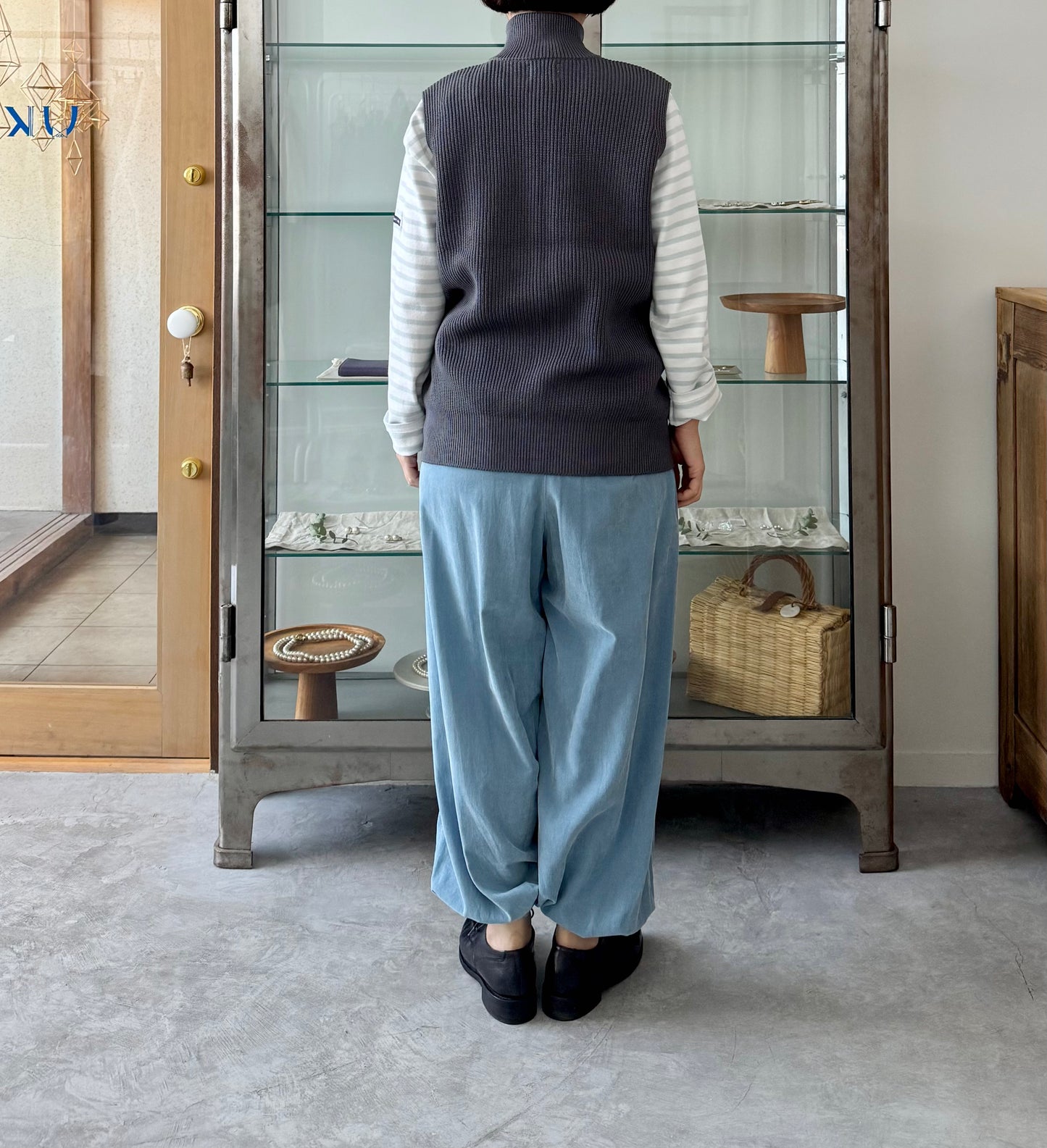 MERCERIZED COTTON RIB KNIT V/T　ベスト　Yonetomi　米富繊維　通販　取扱店