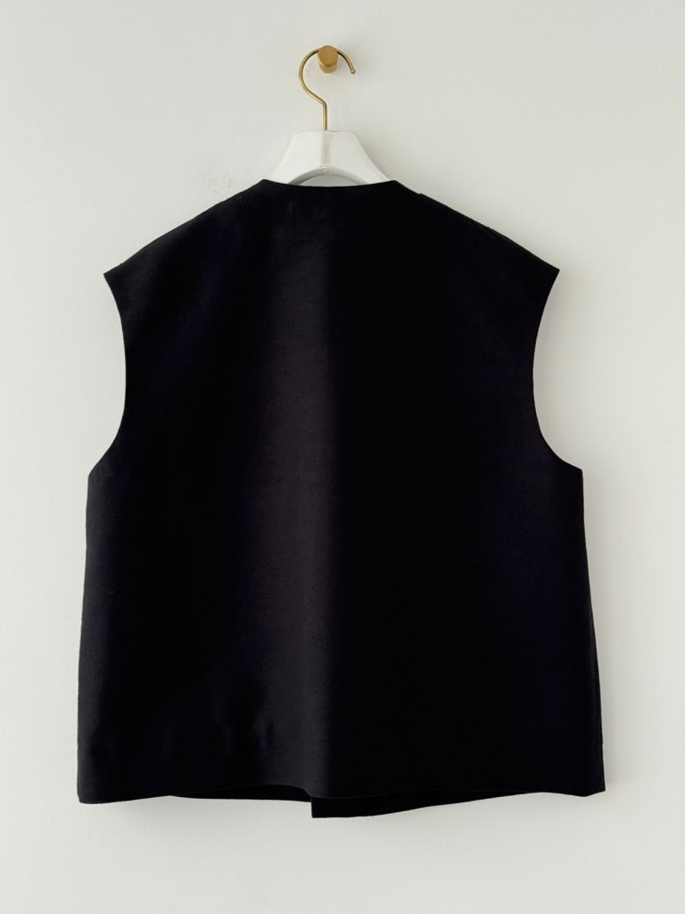SILK CUPRA TWEED VEST