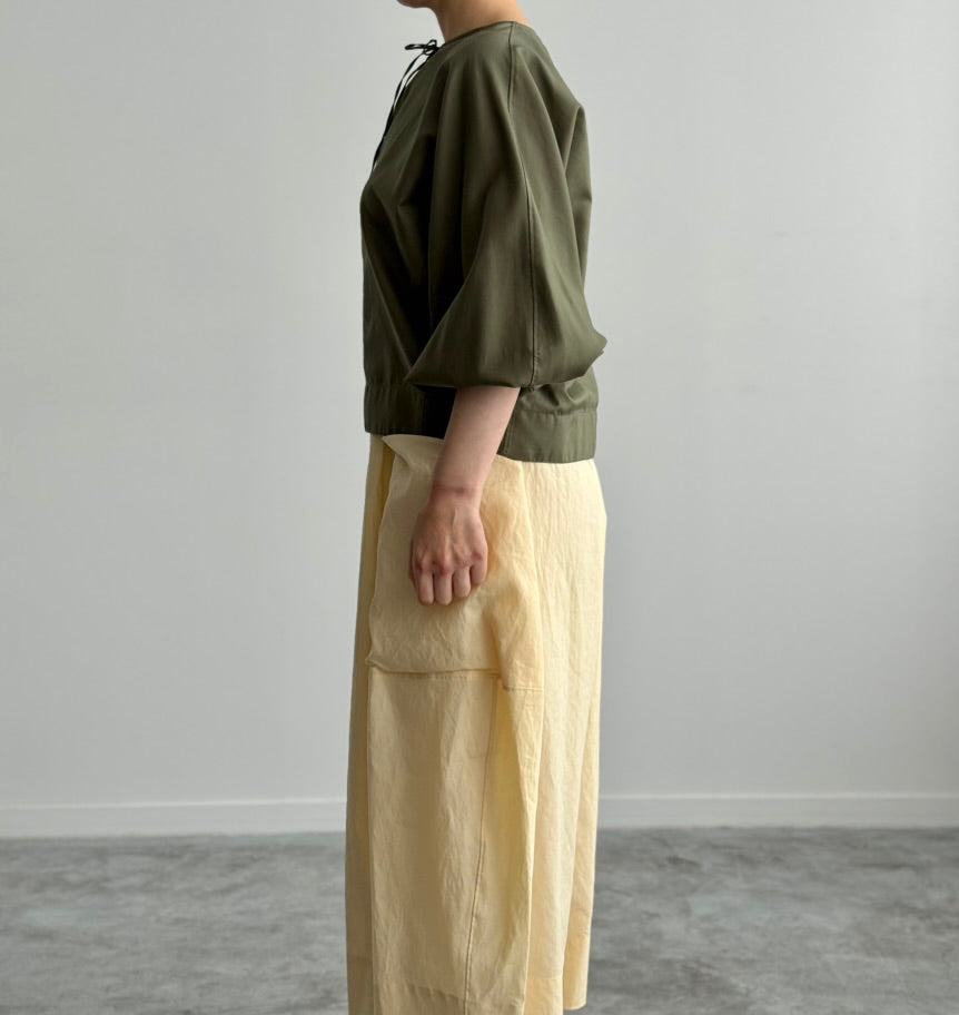 BIG POCKET CULOTTES (CREAM YELLOW)