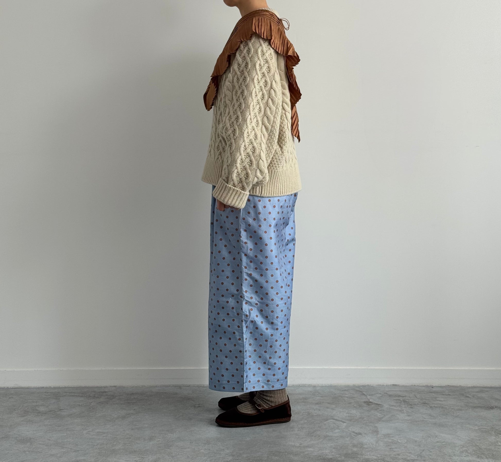 TUCK PANTS ( POLKA DOTS)　BUNON ドット柄パンツ　通販　取扱店