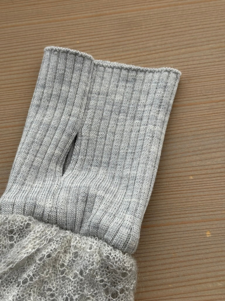 MOHAIR フリルリストウォーマー