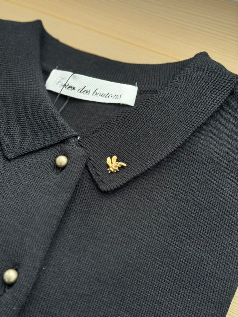 プチアベイユカラーカーディガン