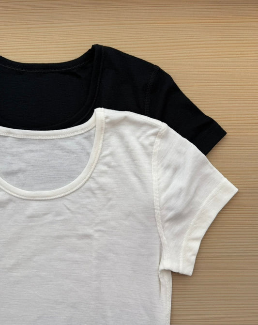 MARIE ( T-SHIRT )　JOHA 　ヨハ　ウールインナー 半袖　通販　取扱店