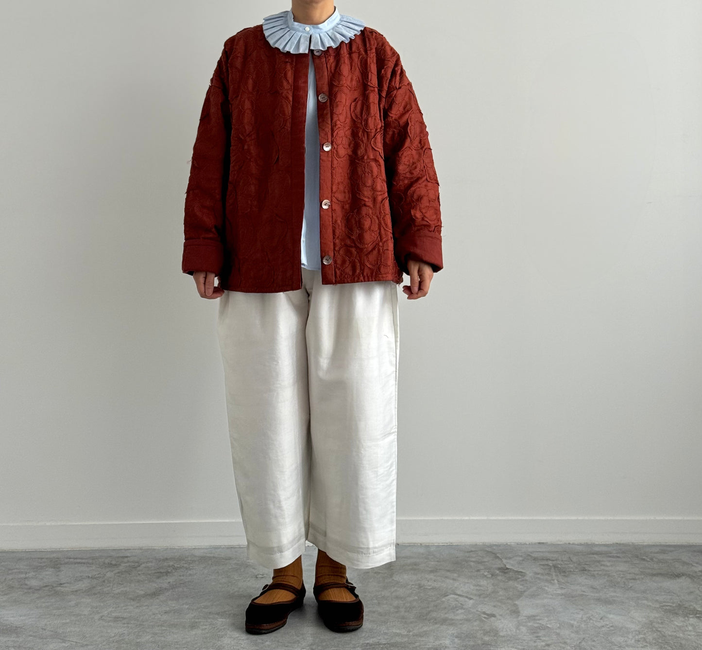 FLOWER QUILTING BLOUSON　BUNON　ブノン　ブルゾン　通販　広島　着画