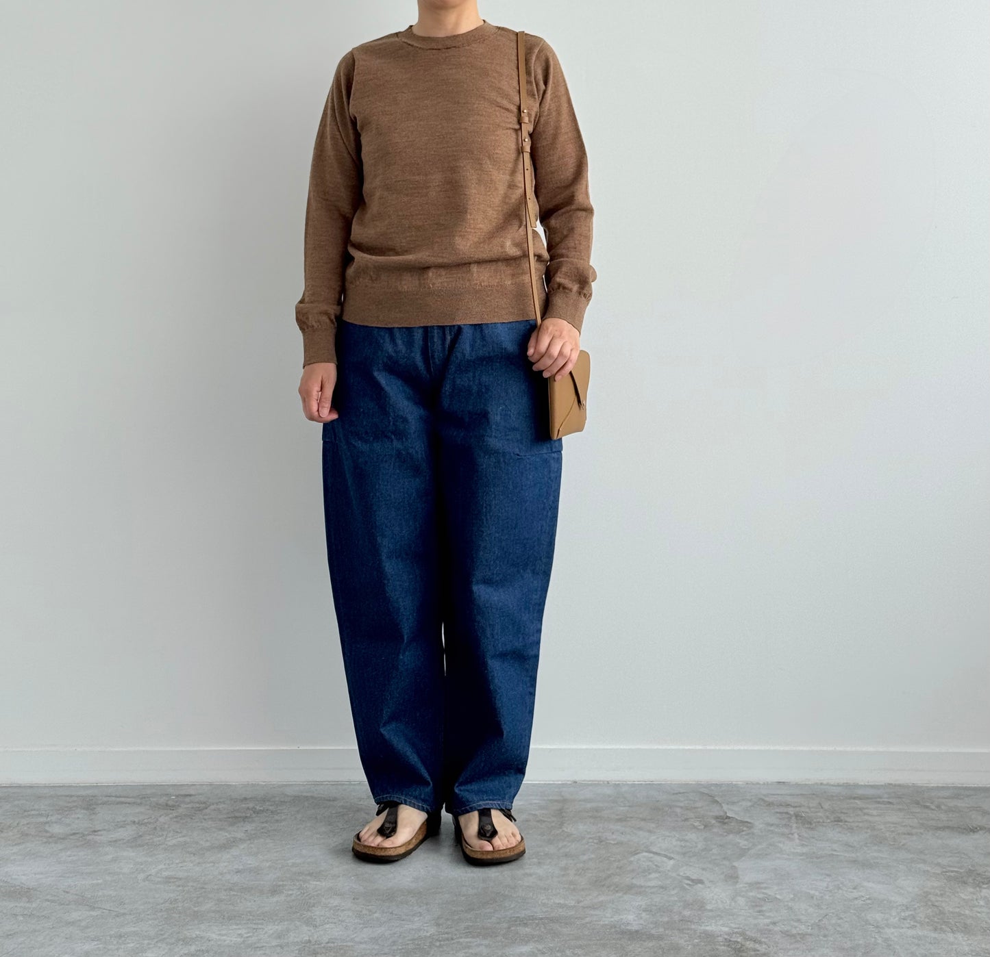 HIGH TWIST WOOL KNIT P/O　ハイツイストウール　Yonetomi　米富繊維　通販　取扱店　着画　全体