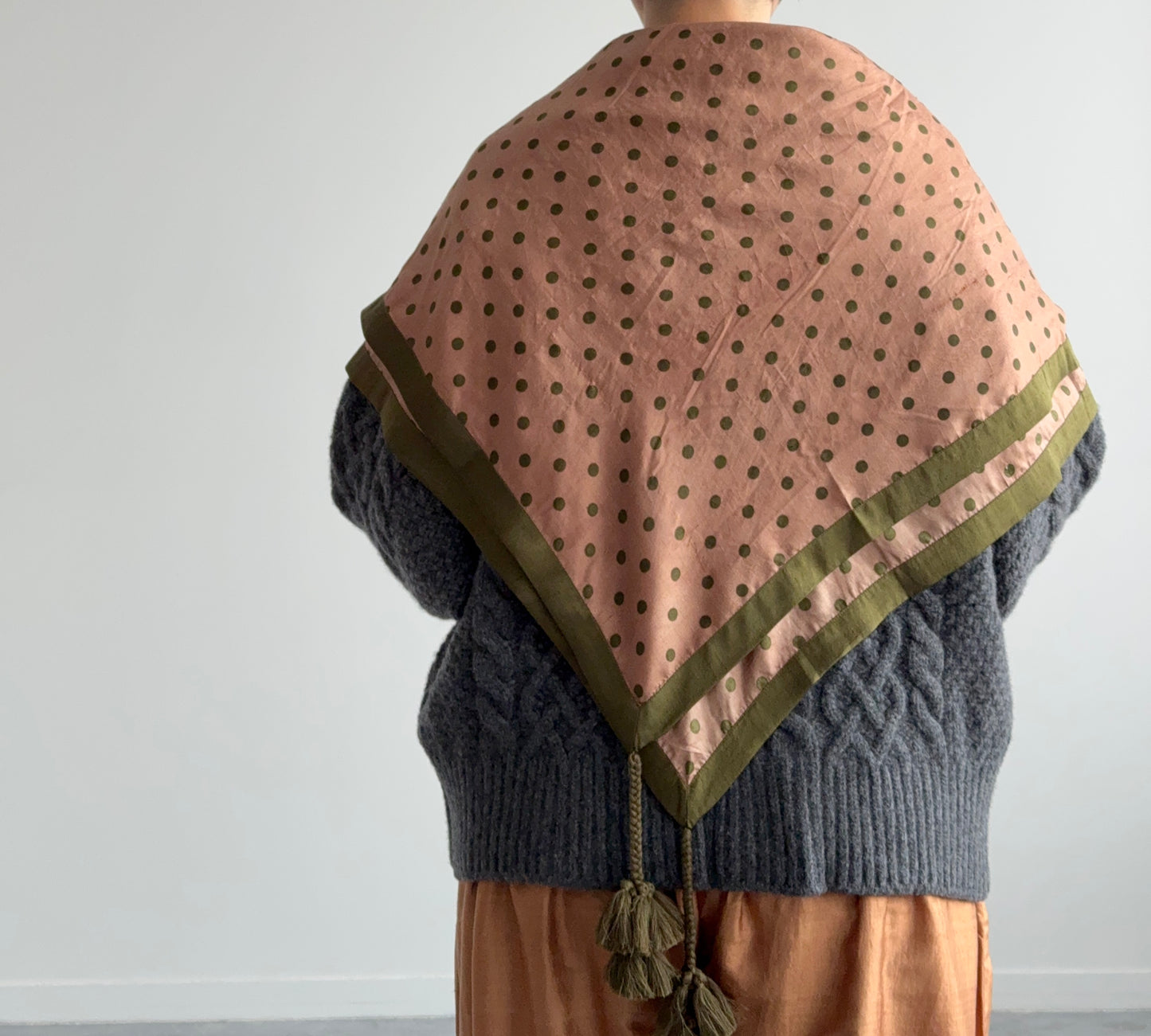 Khadi Scarf (Polka dots)　BUNON ブノン　スカーフ　通販　取扱店
