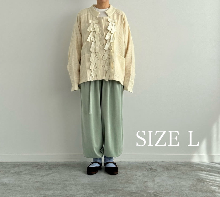 RIBBON RAGLAN JACKET