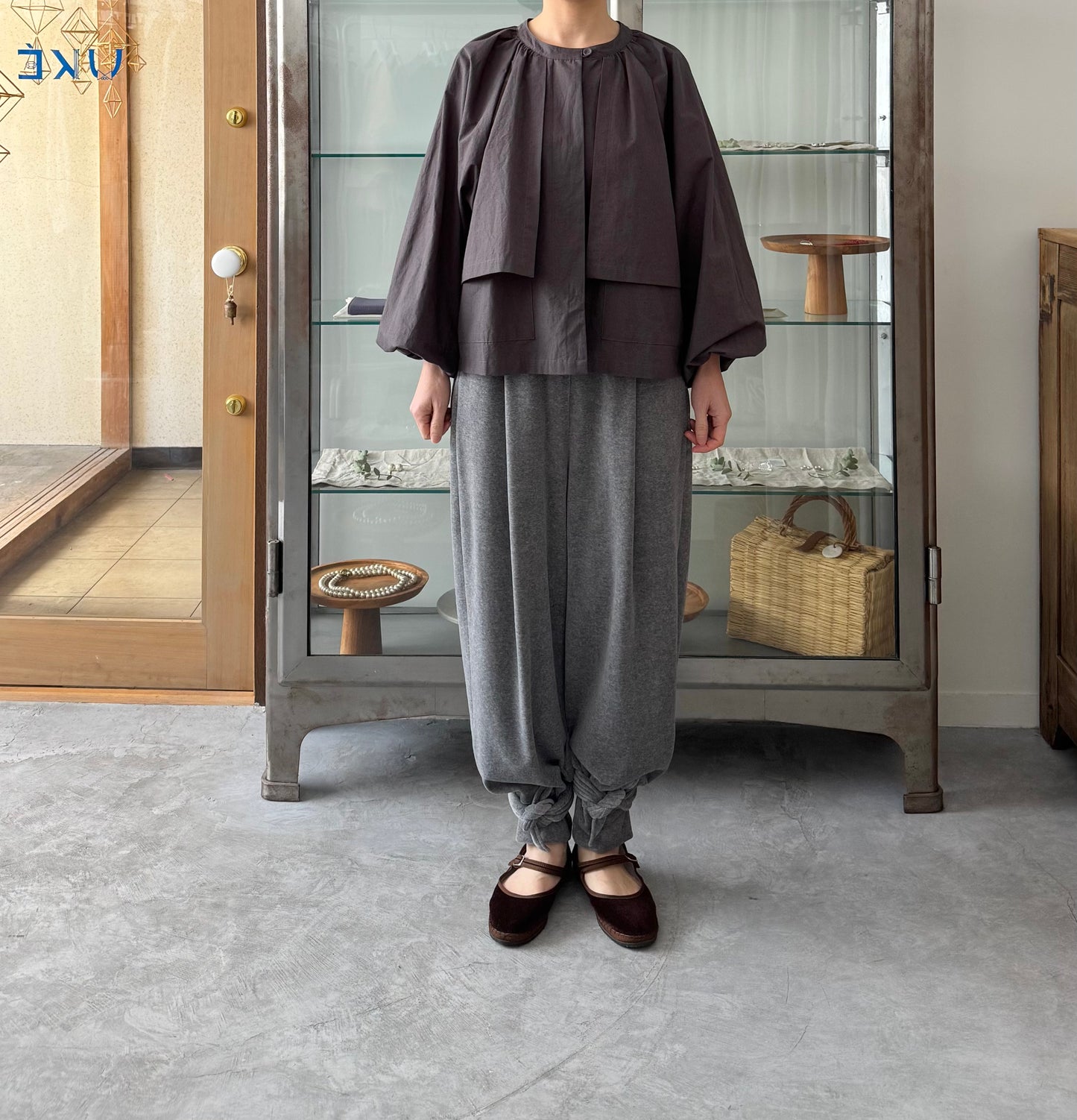 RIBBON PANTS (GRAY)　リボンパンツ　TENNE HANDCRAFTED MODERN　通販　取扱店
