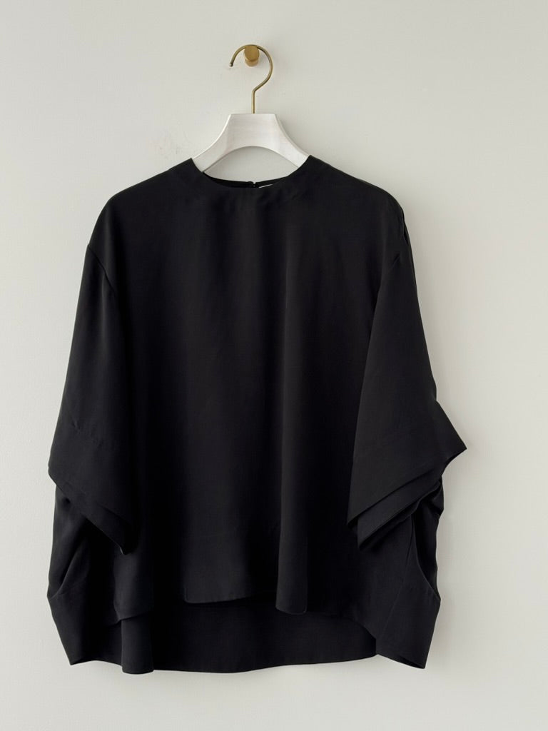 HALF SLEEVE TOPS ハーフスリーブトップス　TENNE HANDCRAFTED MODERN　通販　取扱店 BLACK