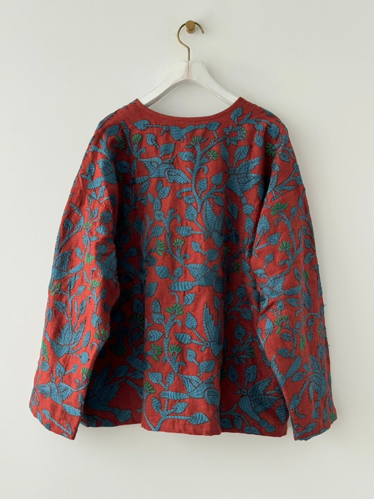 BIRDS EMBROIDERY BLOUSON