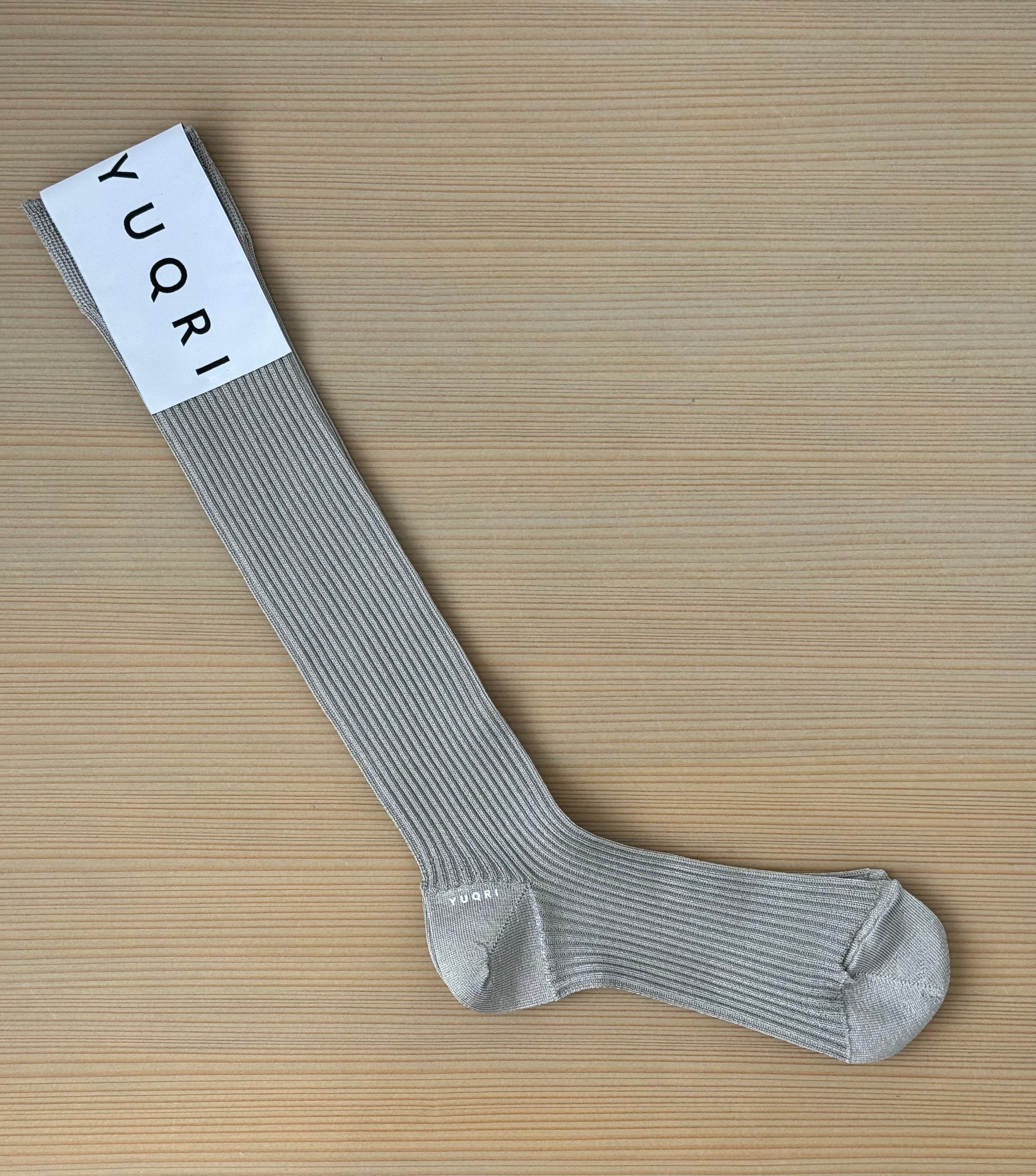 SCHICKEST LONG　靴下　SOCKS　YUQRI　ユクリ　GREY