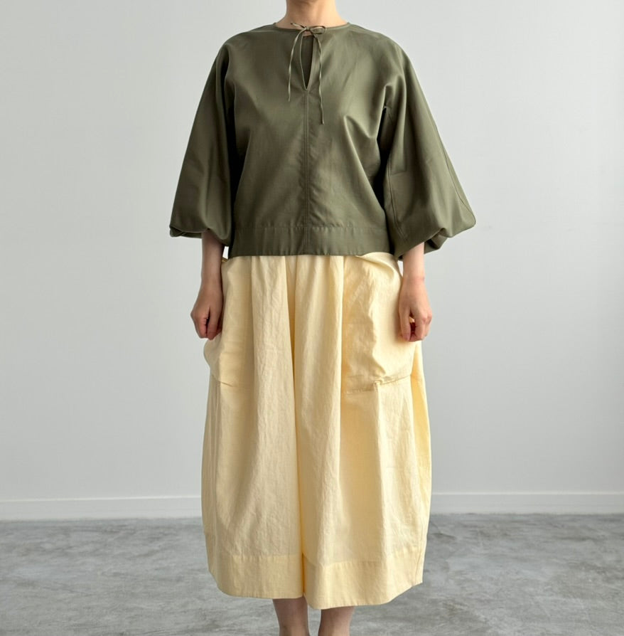 BIG POCKET CULOTTES (CREAM YELLOW)